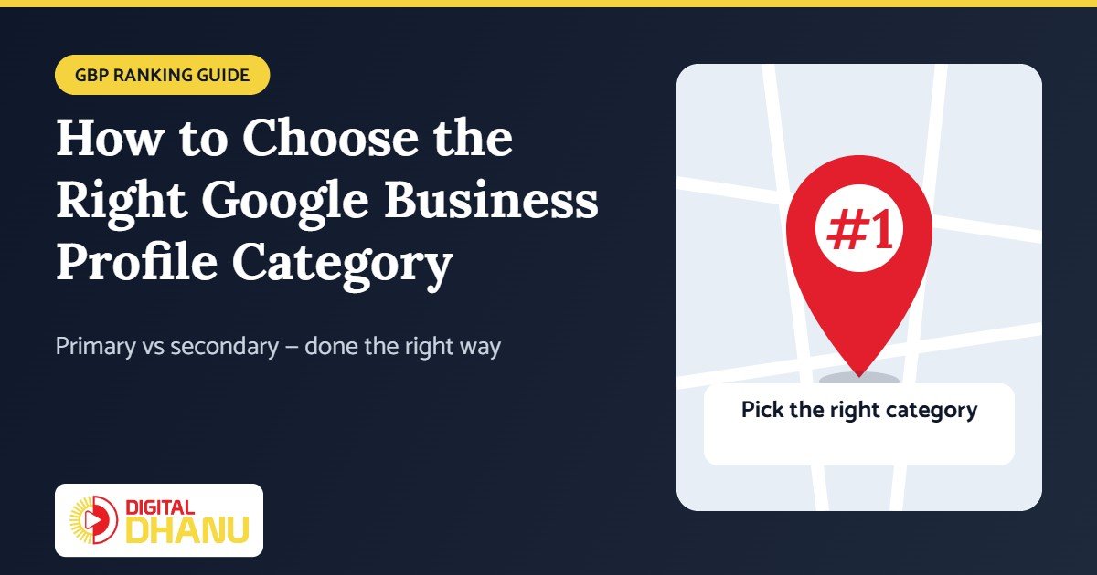 How to choose the right Google Business Profile category
