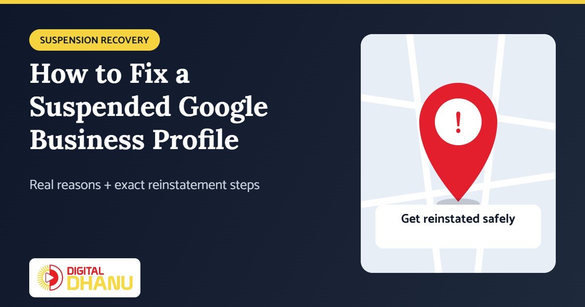 How to fix a suspended Google Business Profile in India